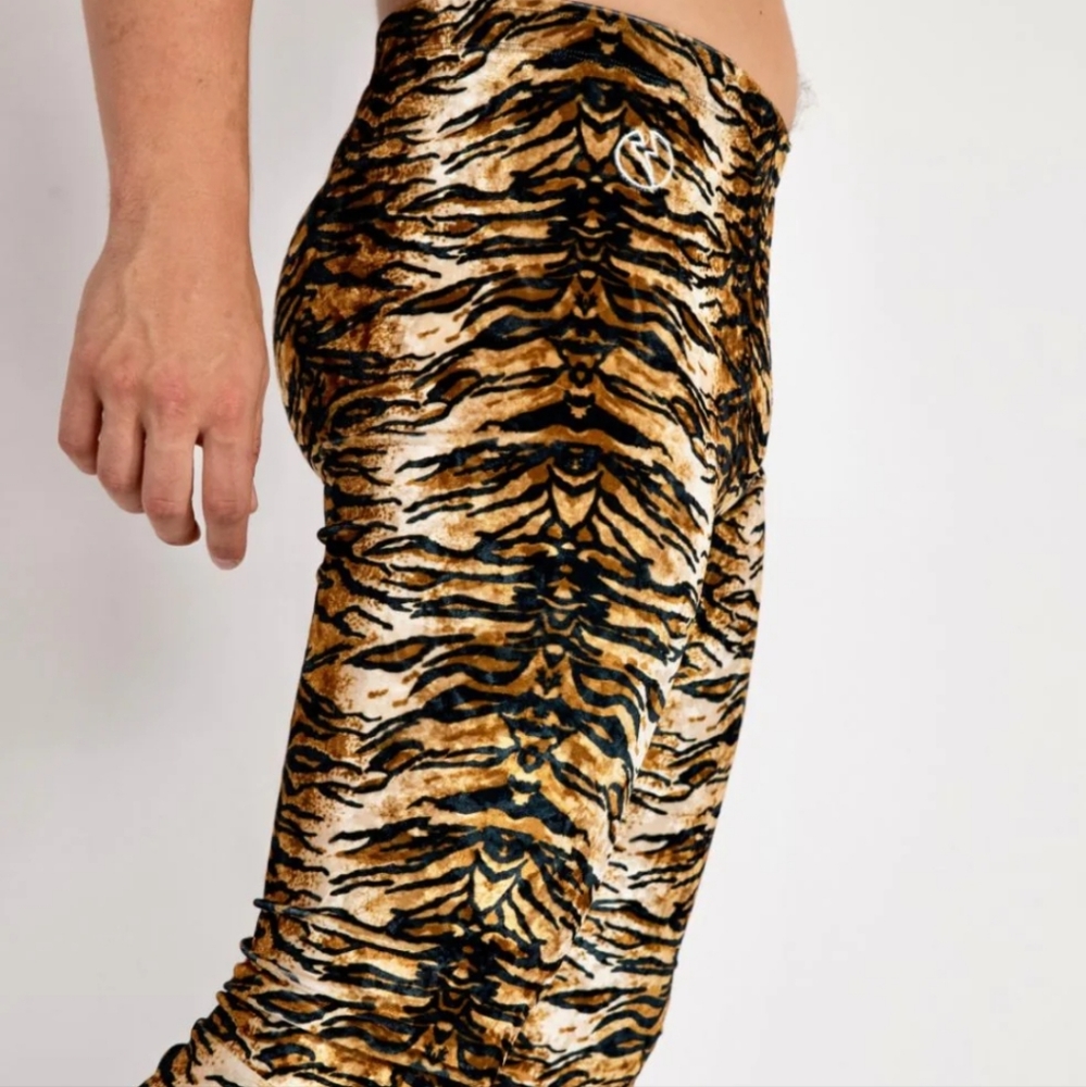Kapow Velvet Tiger Meggings